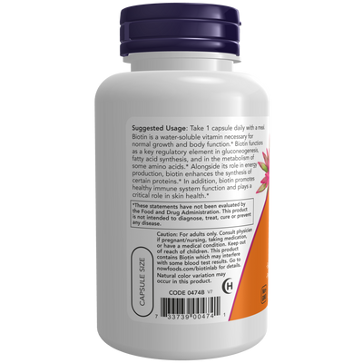 Biotin 5,000 mcg 120 vcaps Curated Wellness