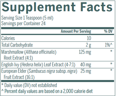 English Ivy Syrup (Adults) 4 fl oz Curated Wellness