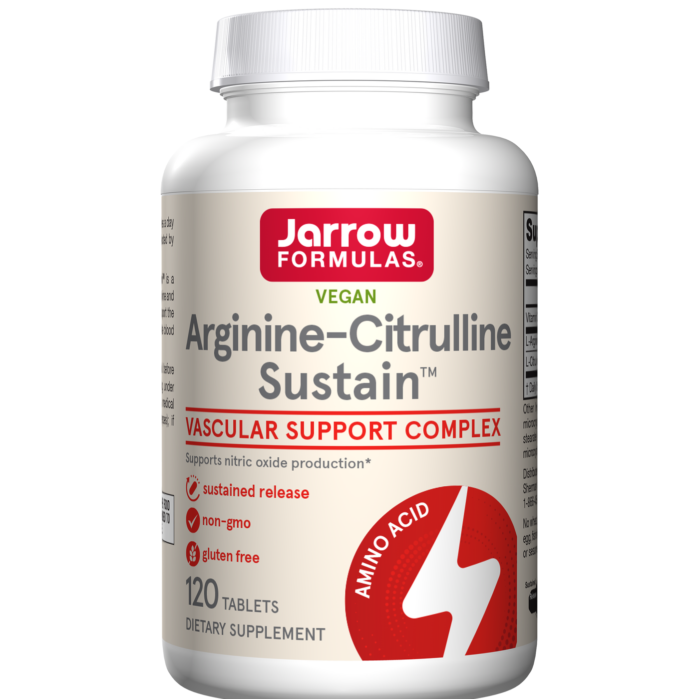 Arginine-Citrulline Sustain 120 tablets Curated Wellness