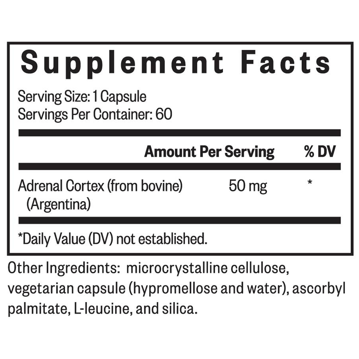 Adrenal Cortex 60c Curated Wellness