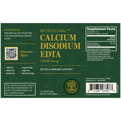 Calcium Disodium EDTA 2oz Curated Wellness