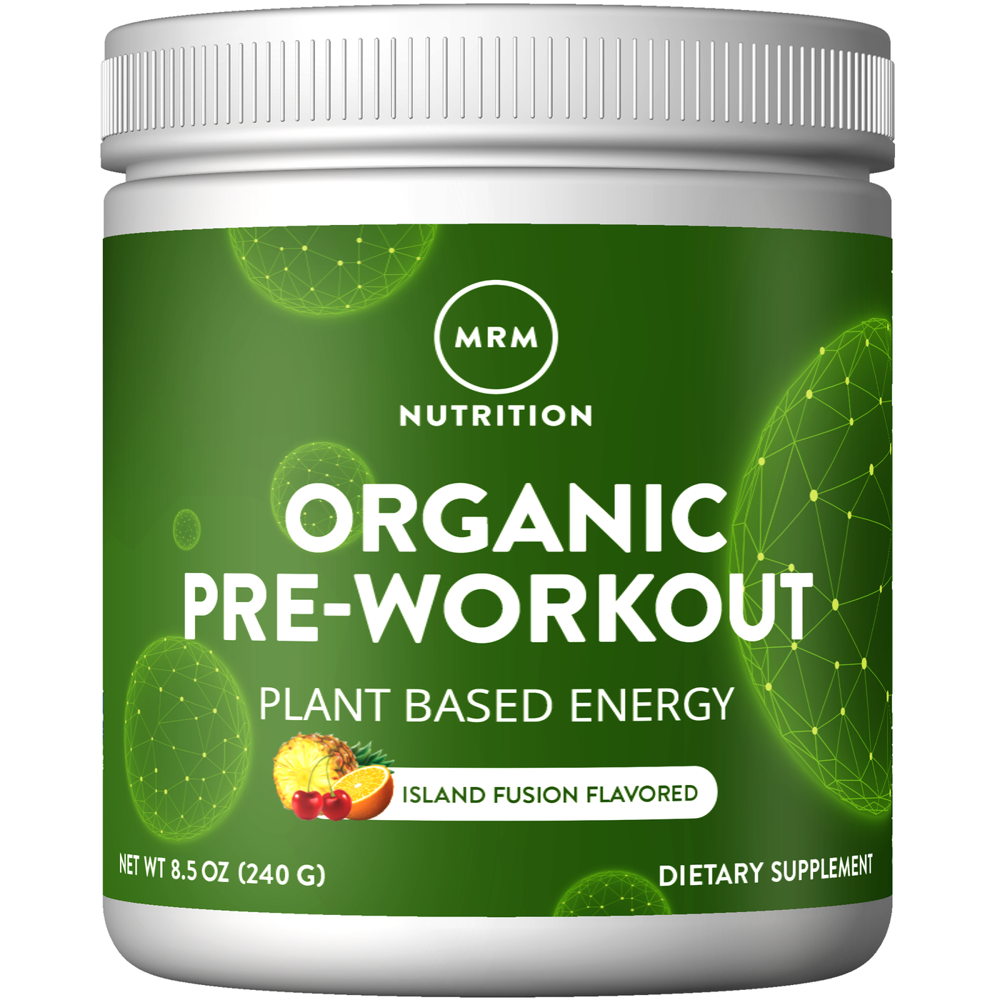 Org. Pre-Workout Island Fusion 240g Curated Wellness