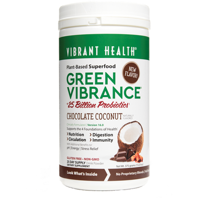 Green Vibrance Choc Coconut ings Curated Wellness