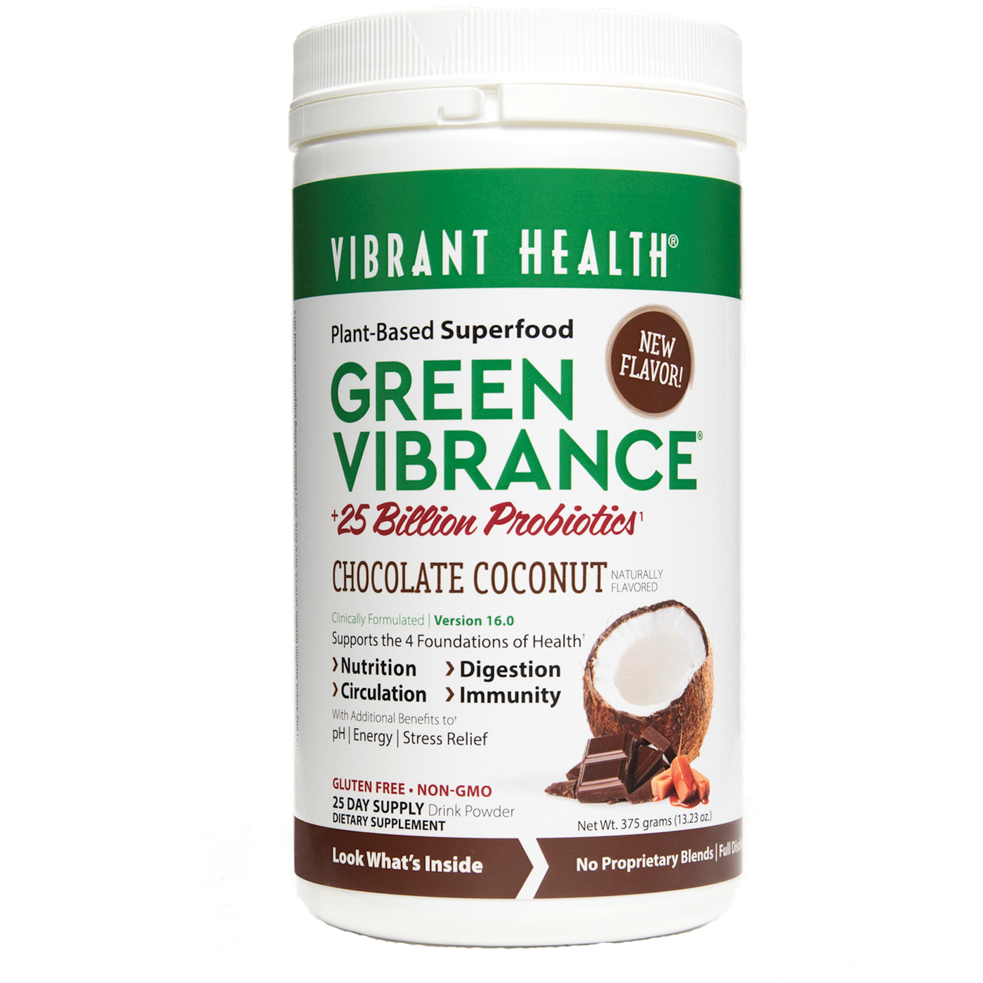 Green Vibrance Choc Coconut ings Curated Wellness