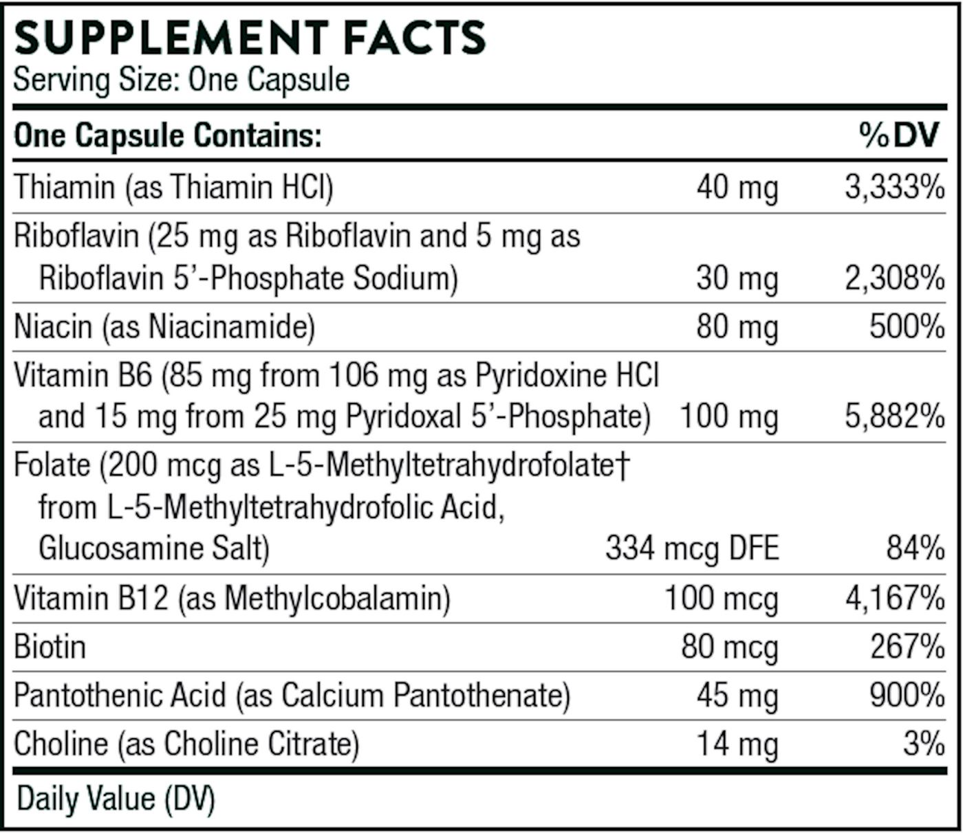 B-Complex #6 NSF  Curated Wellness