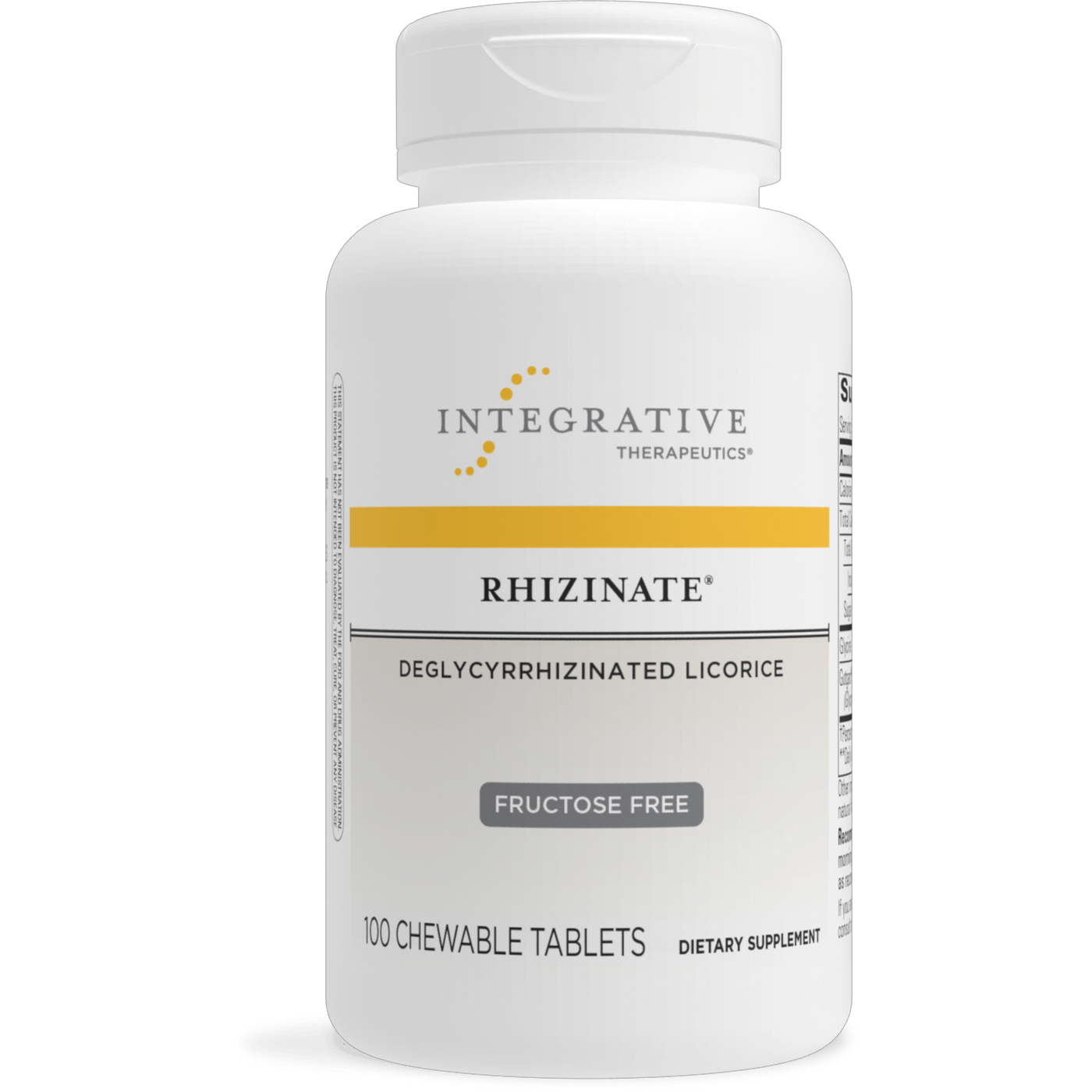 Rhizinate DGL FructoseFree 100 chewtabs Curated Wellness