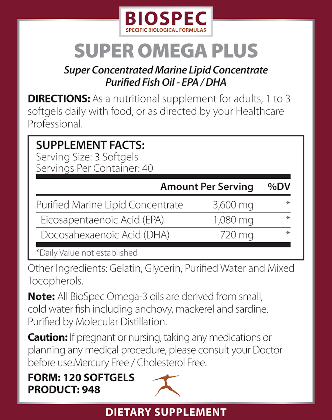 Super Omega-3 90 gels Curated Wellness