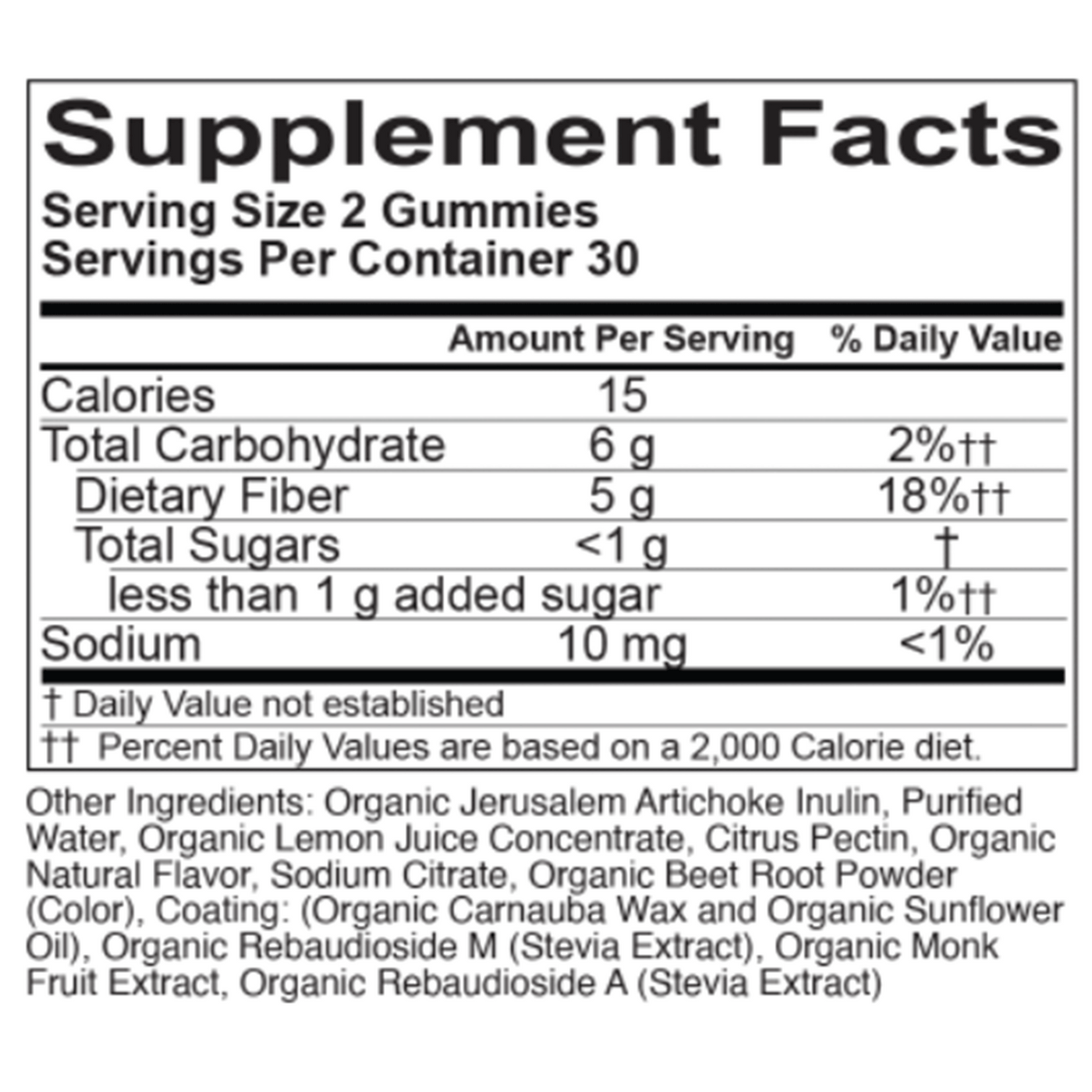 Organic Fiber Gummies, Strawberry 60ct Curated Wellness