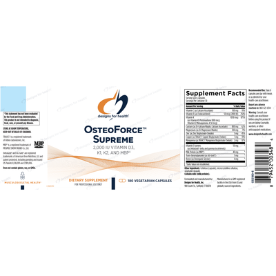 OsteoForce™ Supreme 180c Curated Wellness