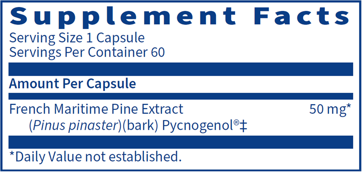 Pycnogenol 50 mg 60 caps