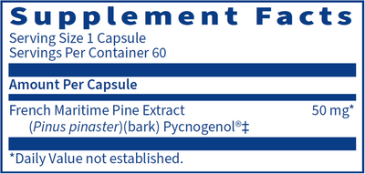 Pycnogenol 50 mg 60 caps Curated Wellness