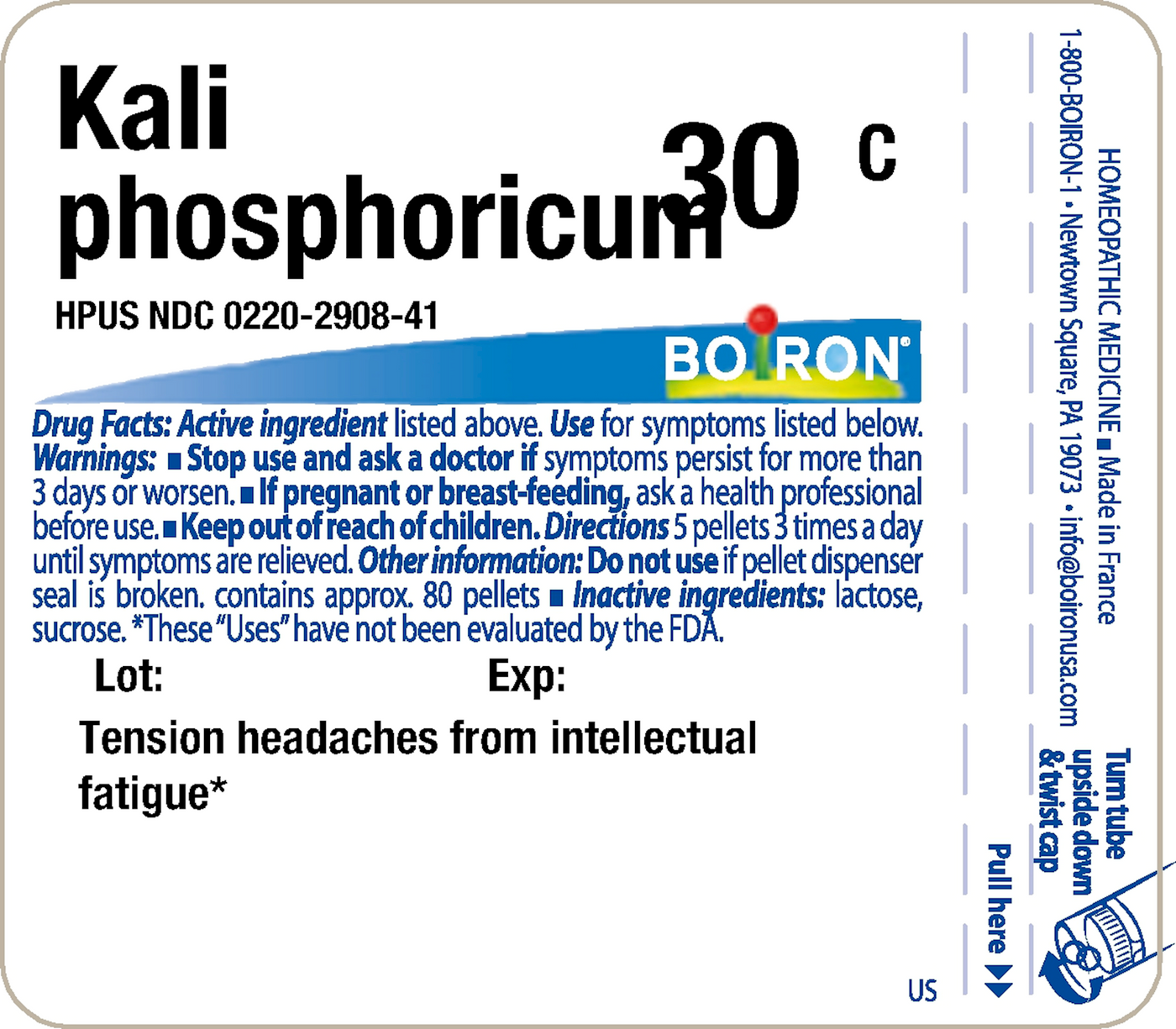 Kali phosphoricum 30C 80 plts Curated Wellness