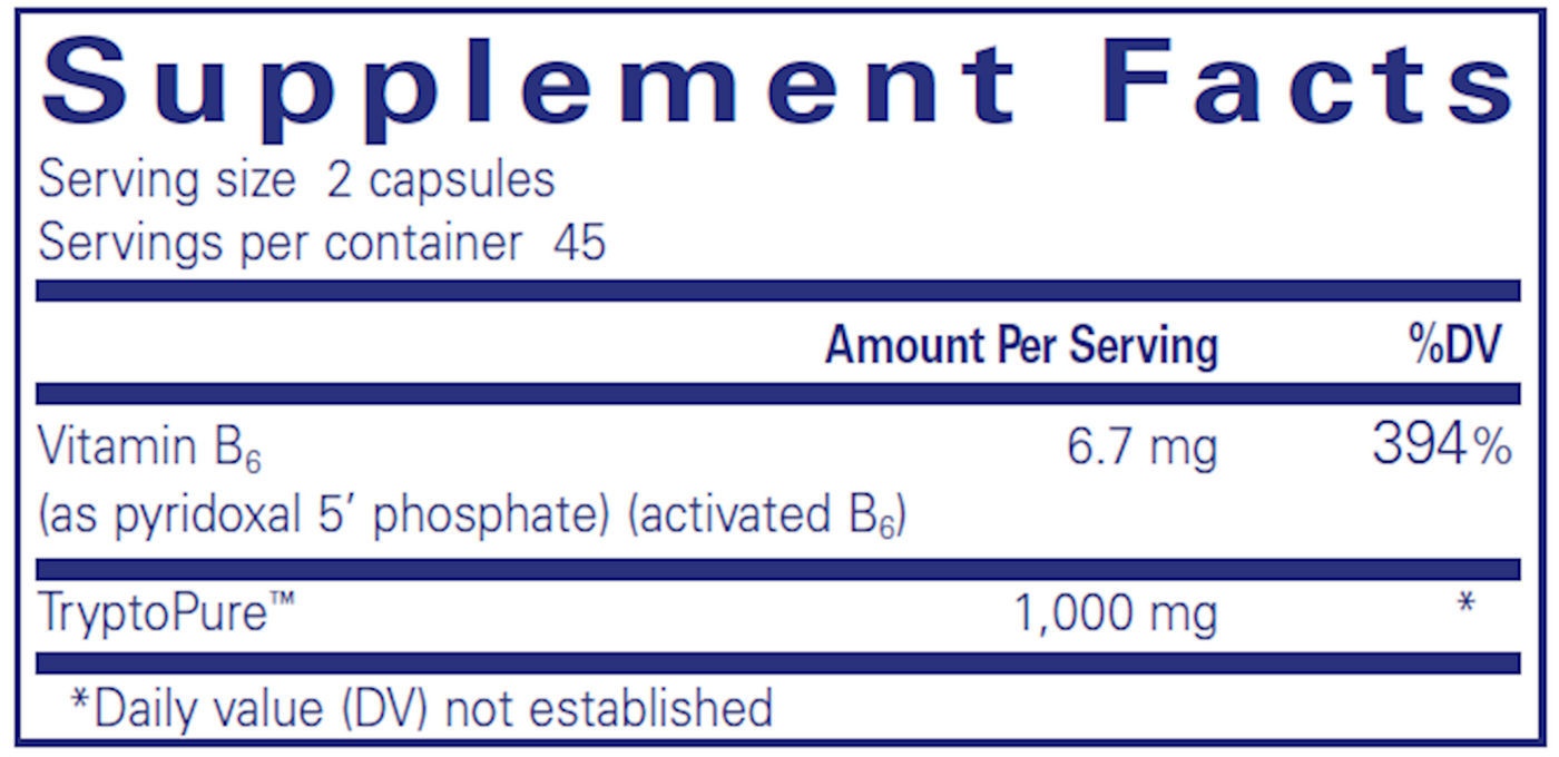 L-Tryptophan 90 vcaps Curated Wellness