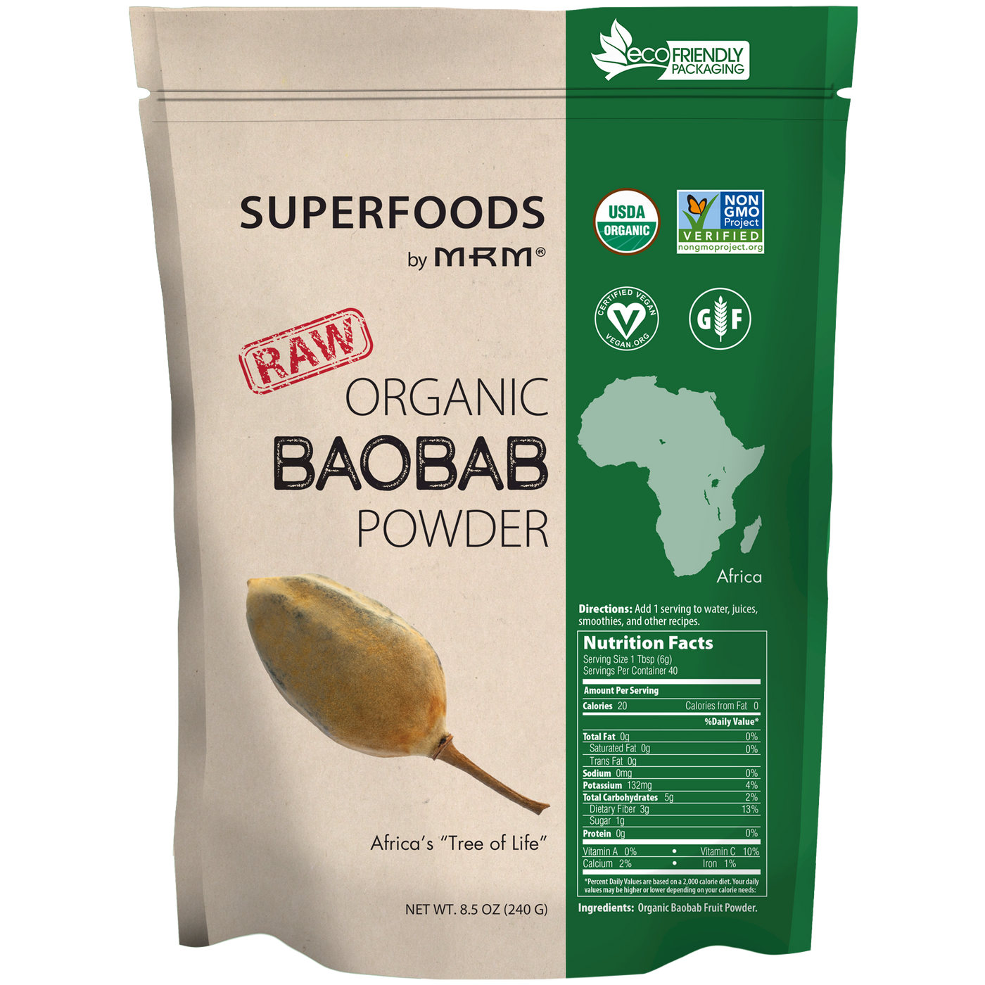 Raw Organic Baobab Fruit Powder  Curated Wellness