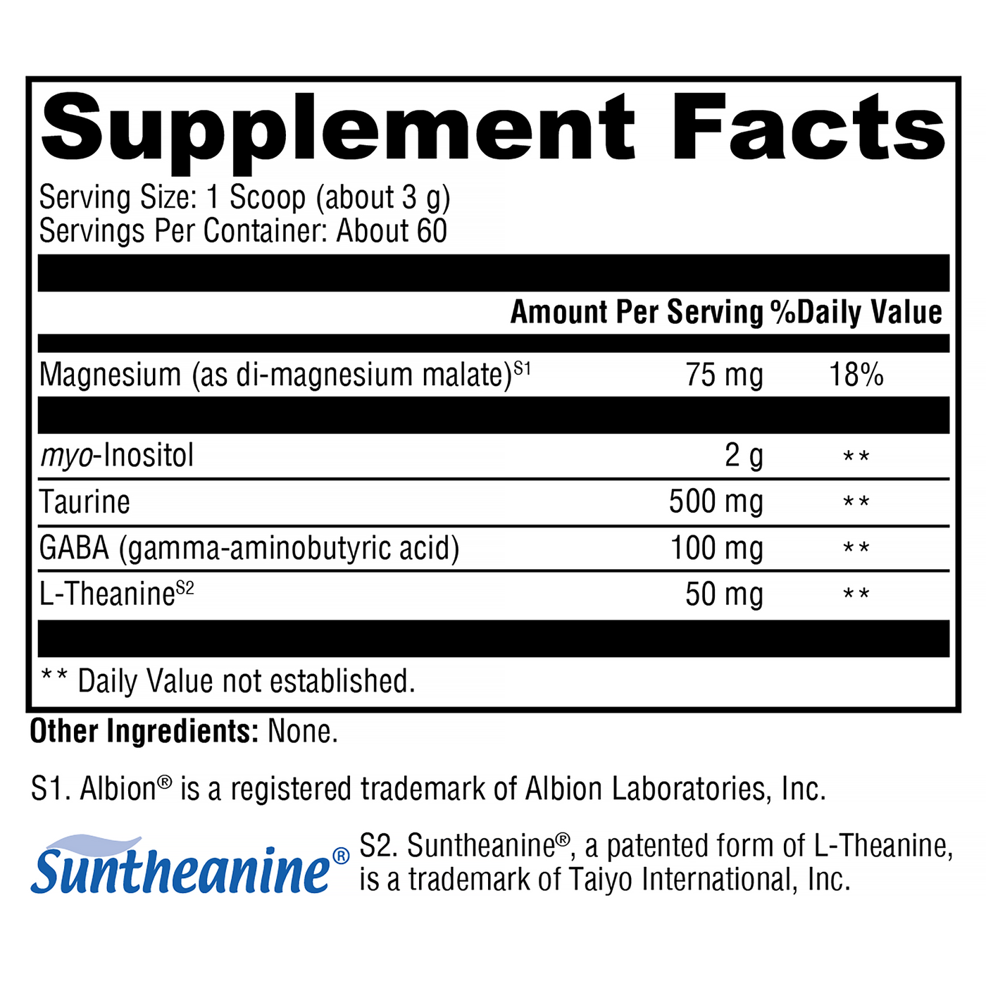 RelaxMax Unflavored 60 Servings Curated Wellness