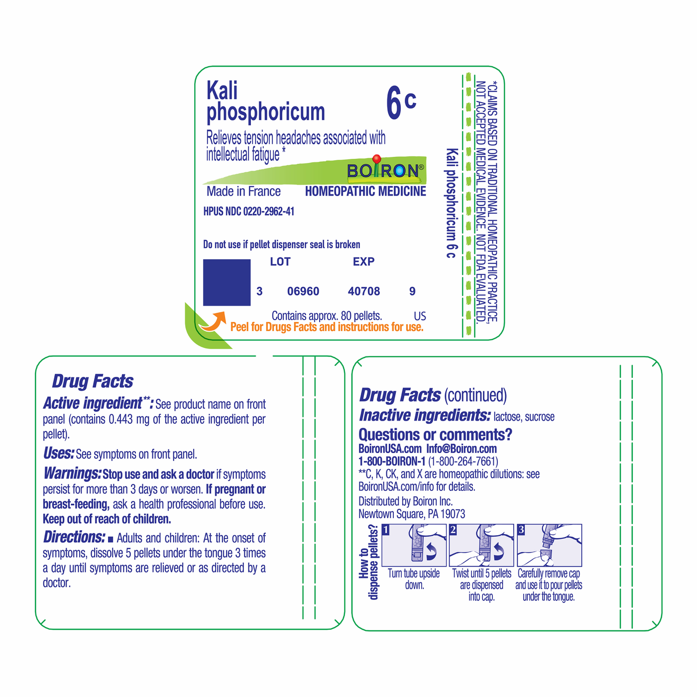 Kali phosphoricum 6C 80 plts Curated Wellness