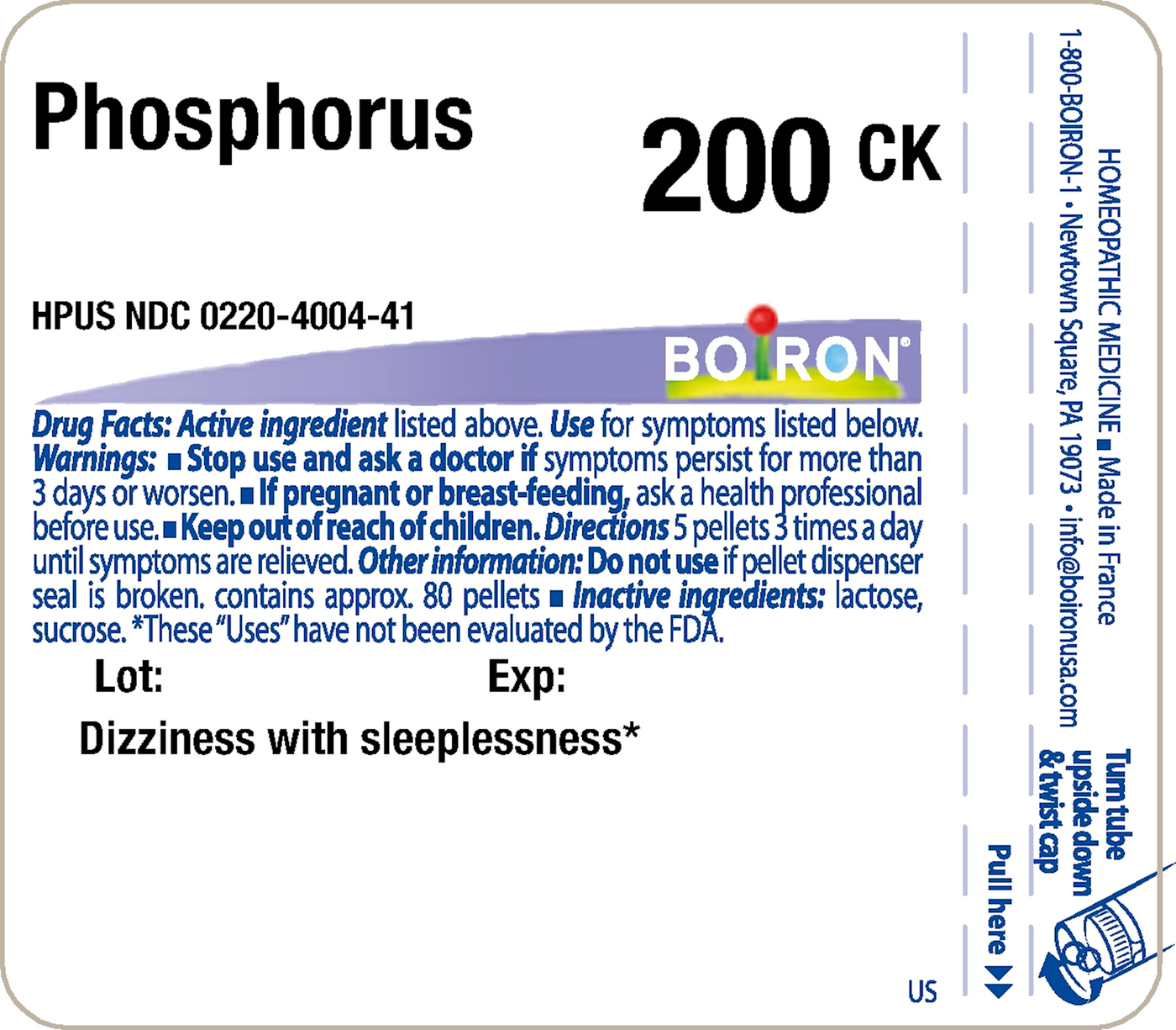 Phosphorus 200CK 80 plts Curated Wellness