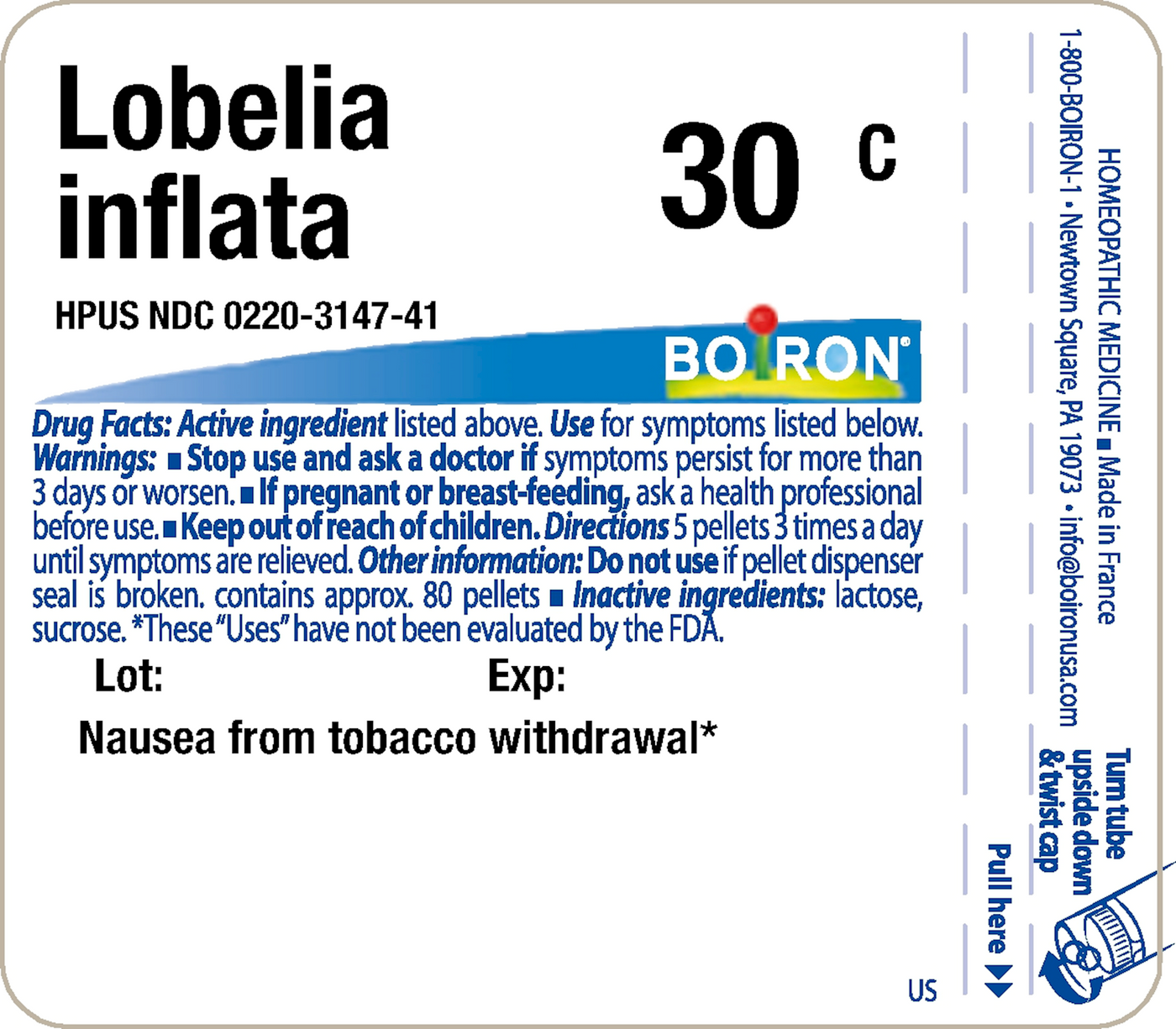 Lobelia Inflata 30C 80 plts Curated Wellness
