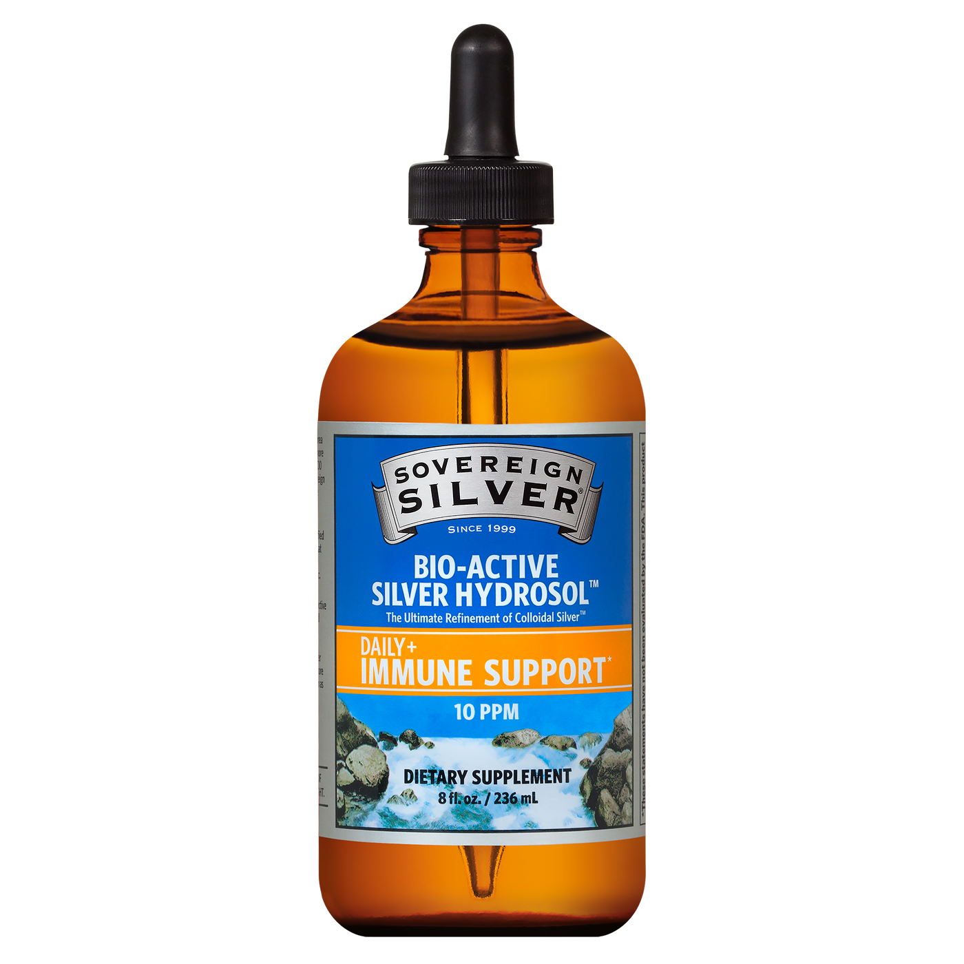 Silver Hydrosol 10 ppm  Curated Wellness