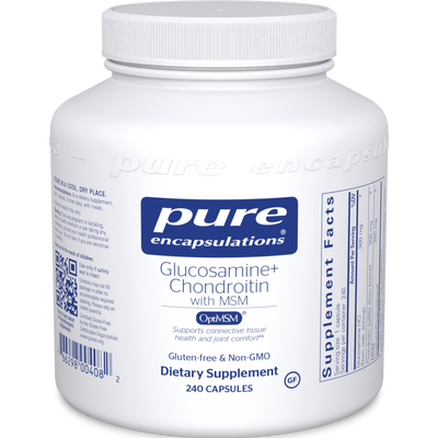 Glucosamine Chondroitin w/ MSM 240 vcaps Curated Wellness