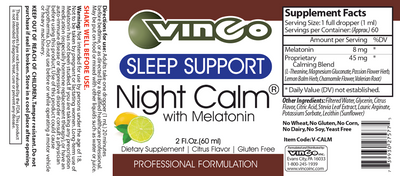 Liposomal Night Calm 2 fl oz Curated Wellness