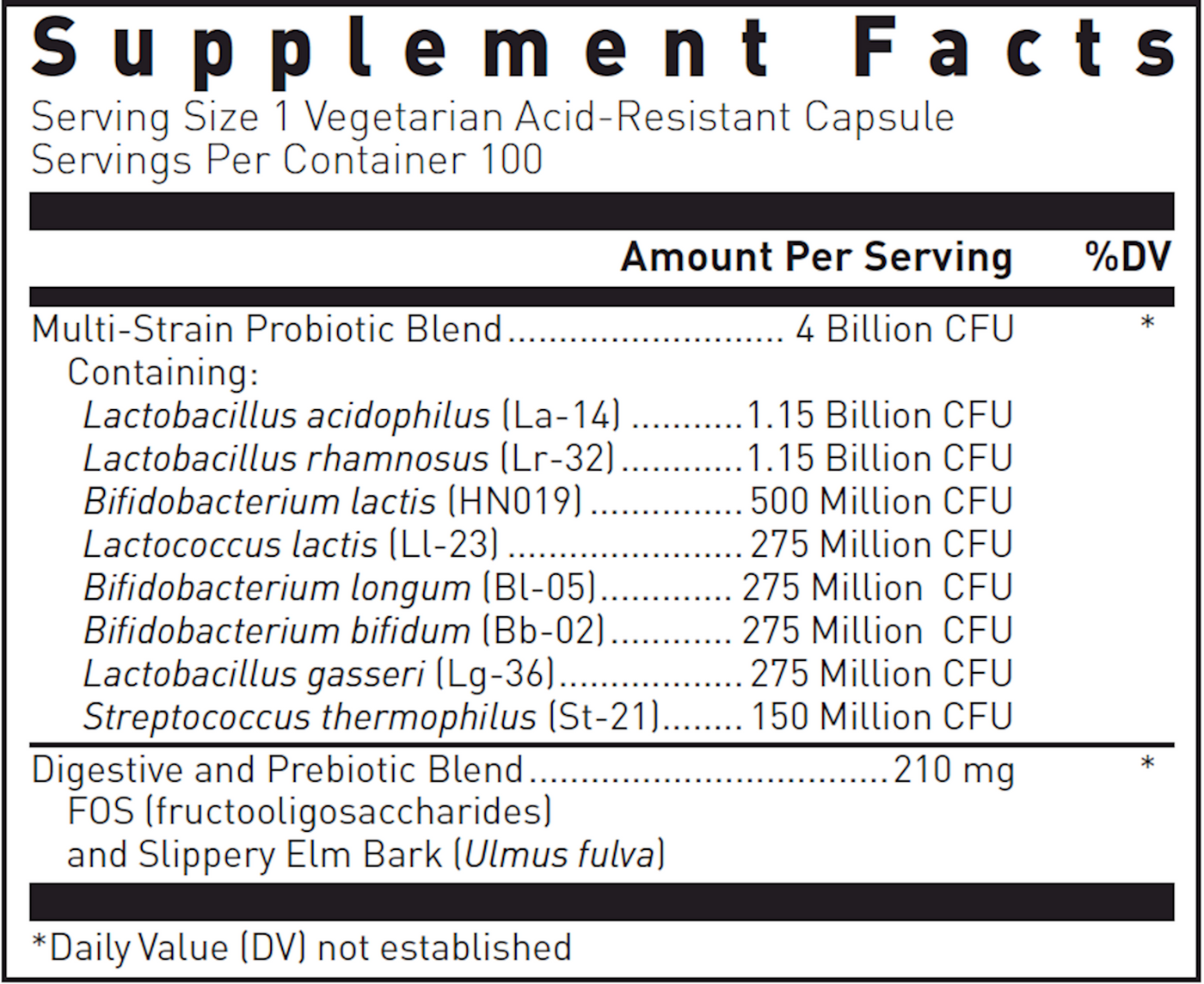 Multi-Probiotic 4 Bill 100 vegcaps Curated Wellness