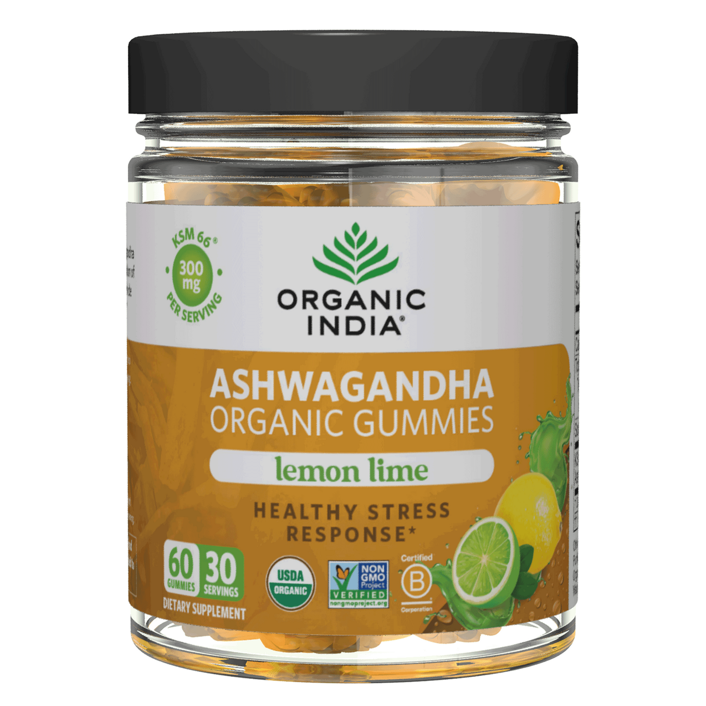 Organic Ashwagandha Gummies 60ct Curated Wellness