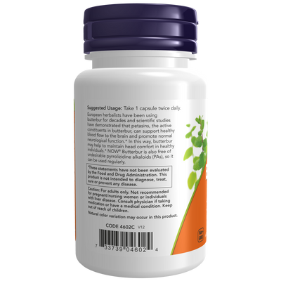 Butterbur 75 mg 60 vcaps Curated Wellness