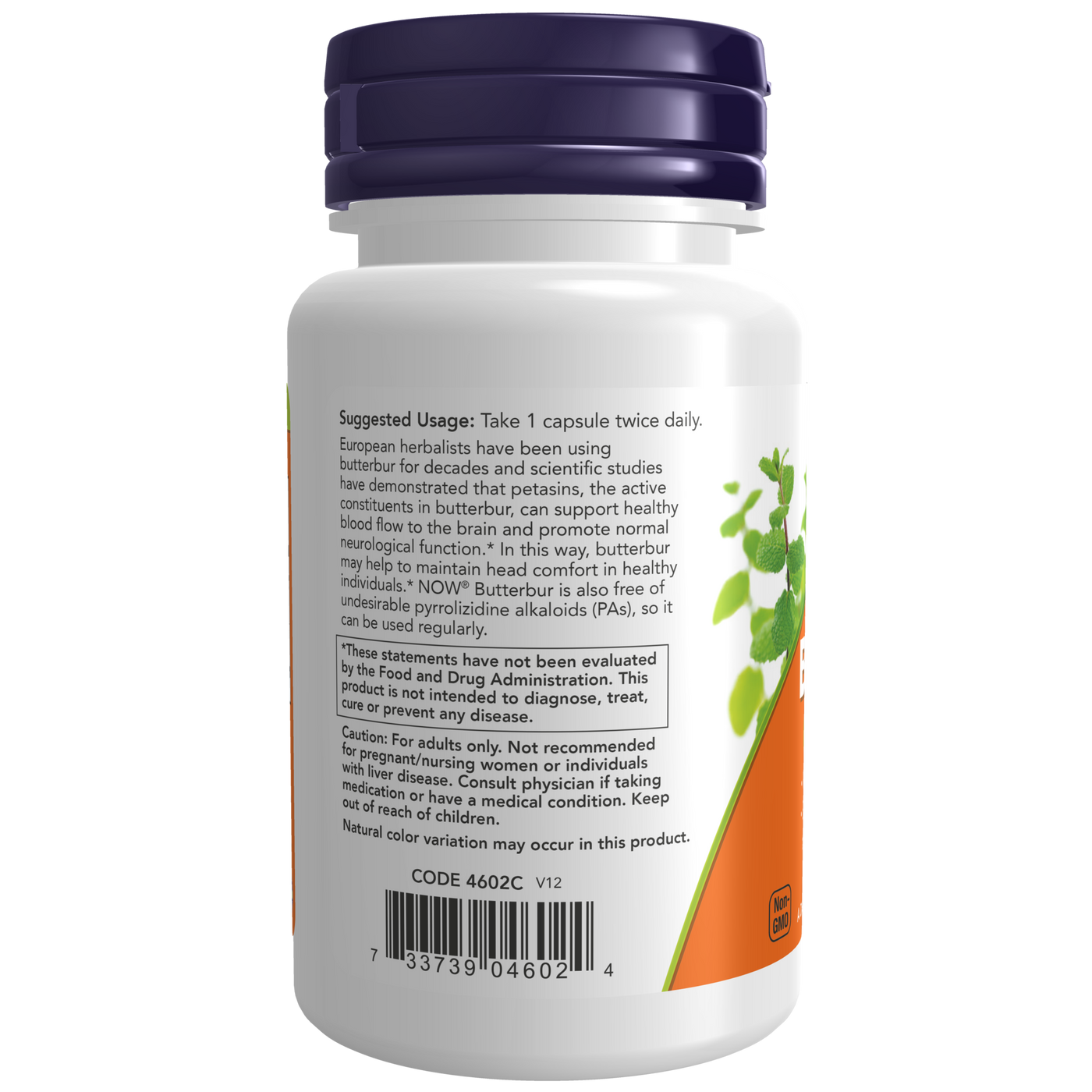 Butterbur 75 mg 60 vcaps Curated Wellness