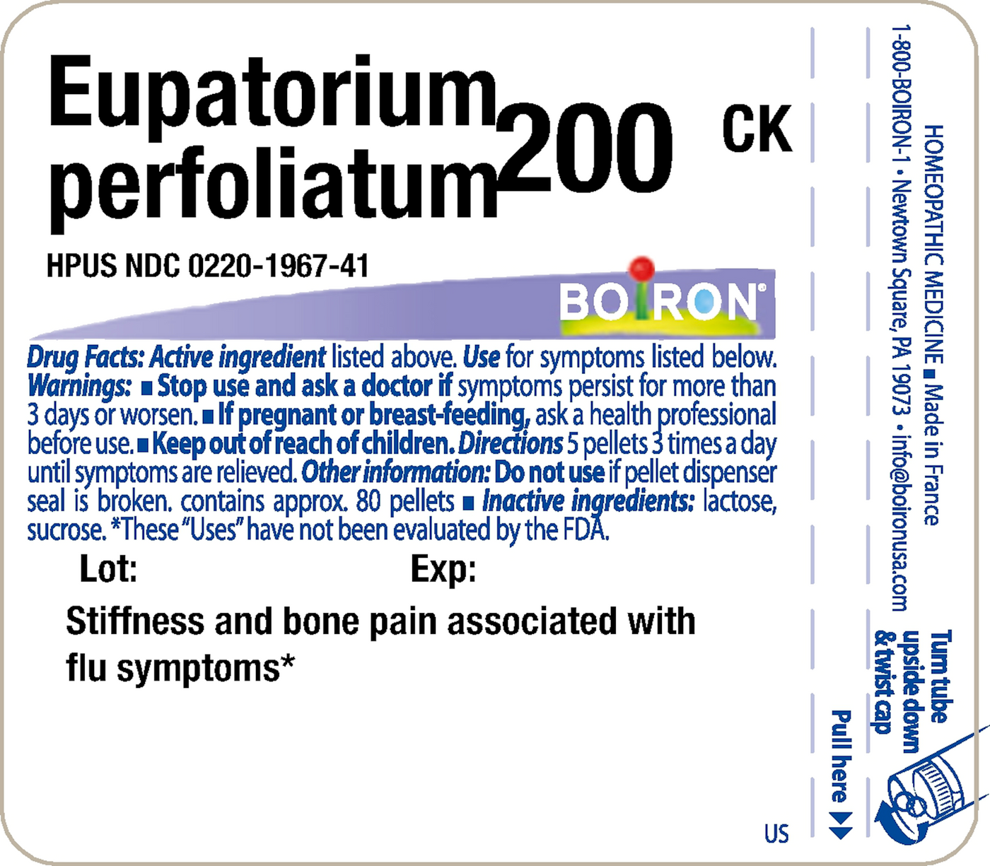 Eupatorium perfoliatum 200CK 80 plts Curated Wellness