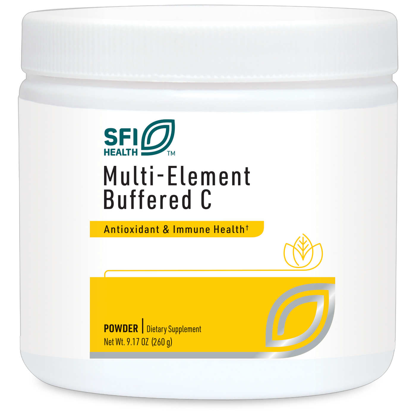 Multi-Element Buffered C Powder 260 g Curated Wellness