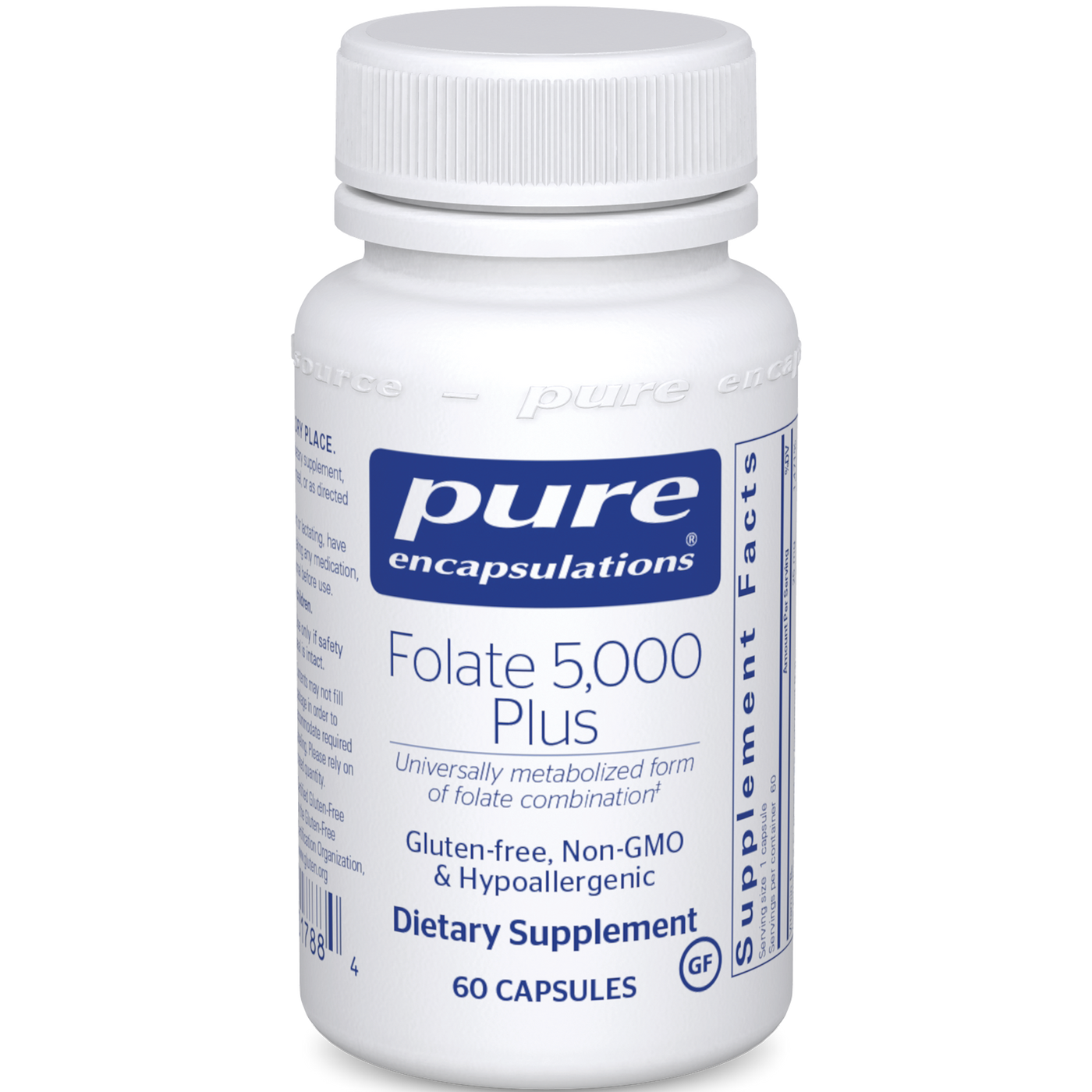 Folate 5,000 Plus 60 caps Curated Wellness