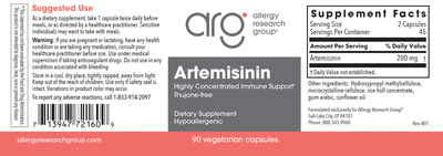 Artemisinin 100 mg  Curated Wellness