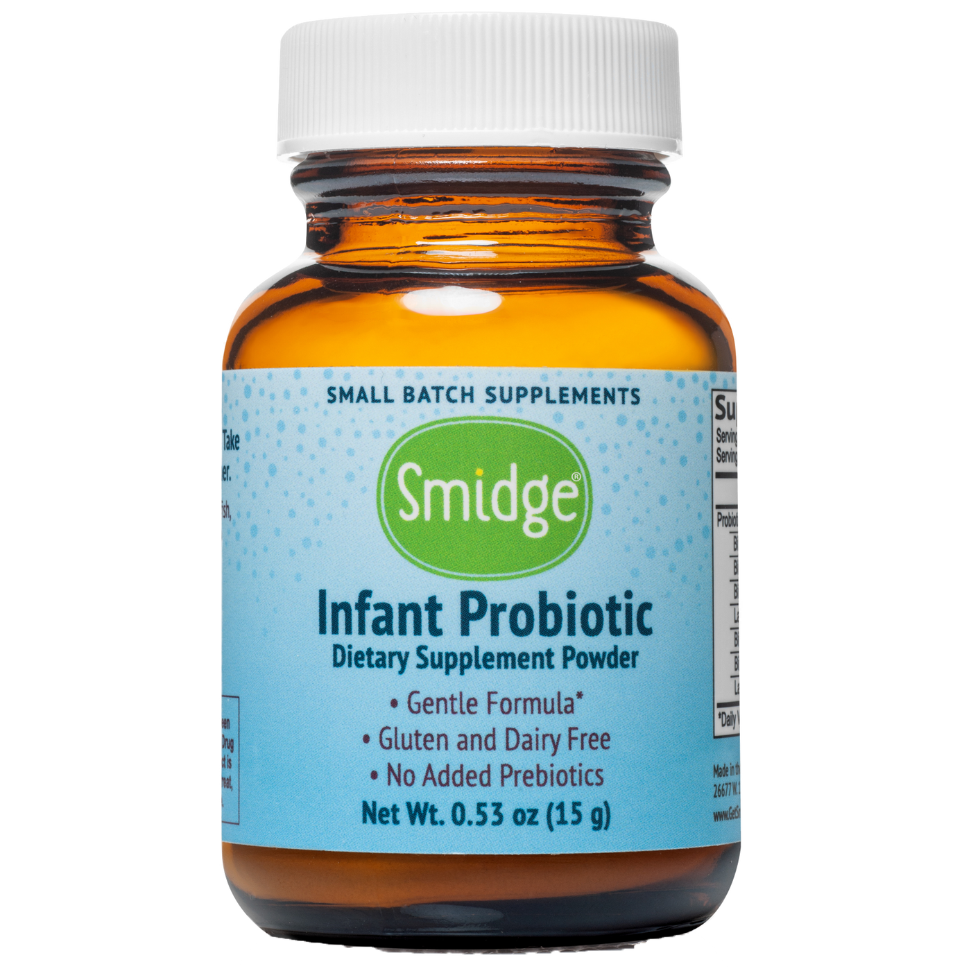 Infant probiotic powder .53 oz Curated Wellness