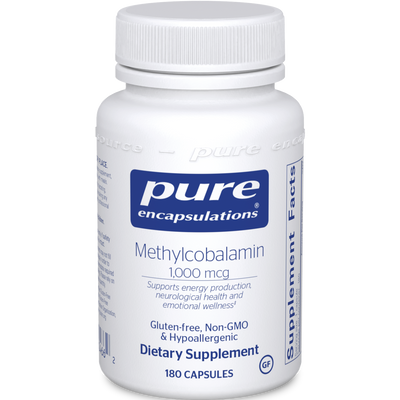 Methylcobalamin 1000 mcg 180 vcaps Curated Wellness