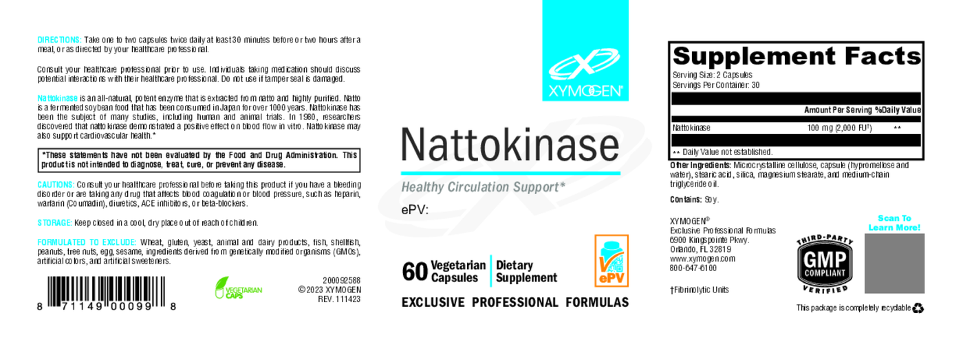 Nattokinase 60 Capsules Curated Wellness