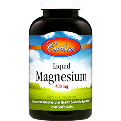 Liquid Magnesium 400 mg 250 gels Curated Wellness