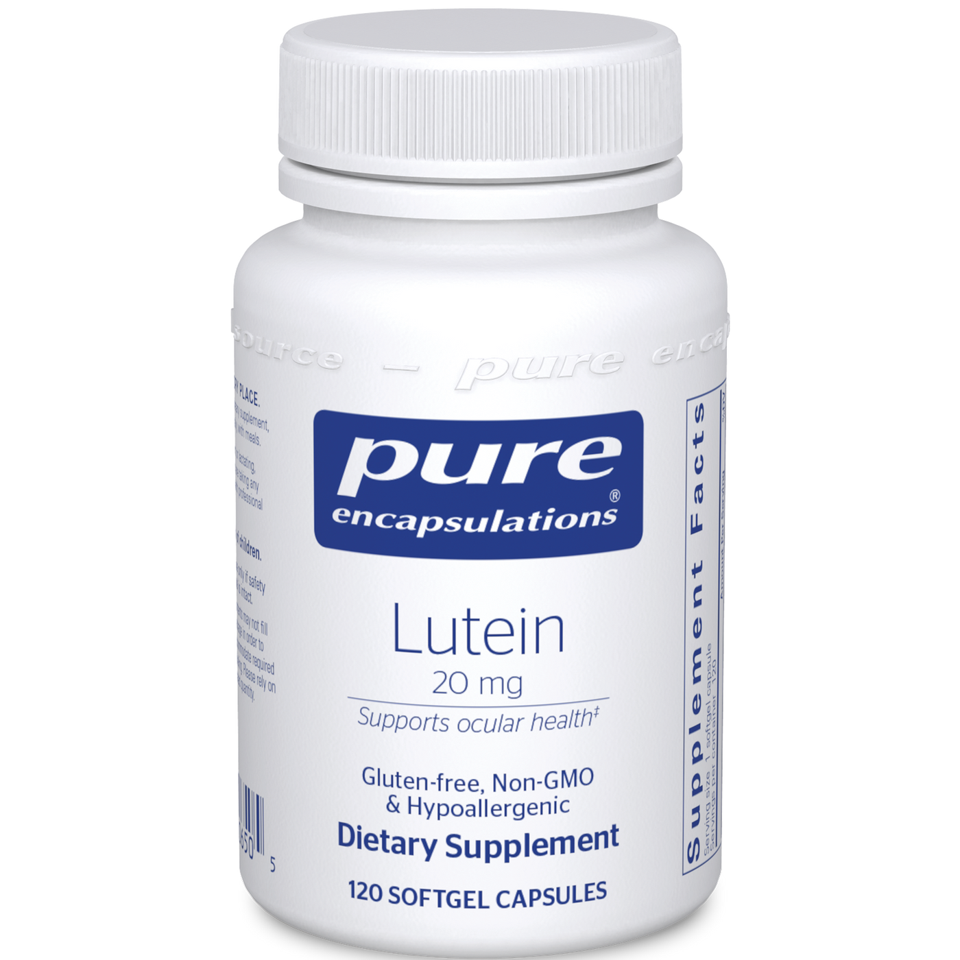 Lutein 20 mg 120 gels Curated Wellness