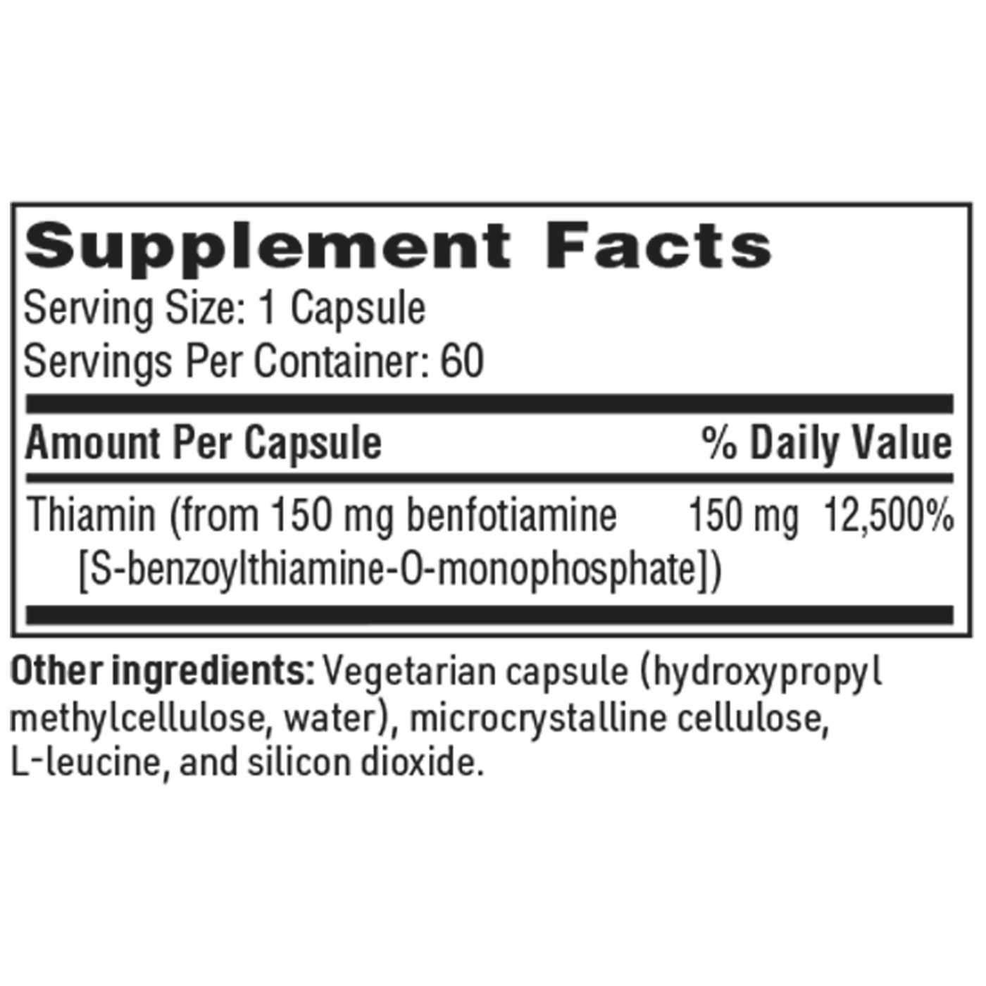 Benfotiamine 60 caps Curated Wellness