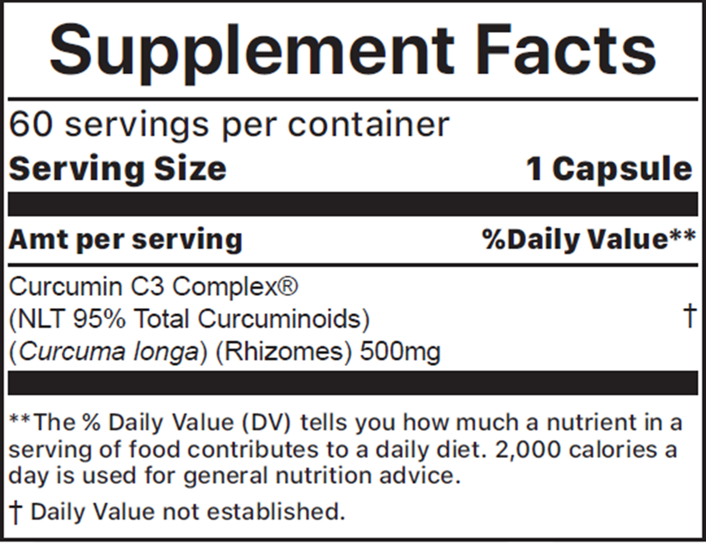 Curcumin C3 Complex  Curated Wellness