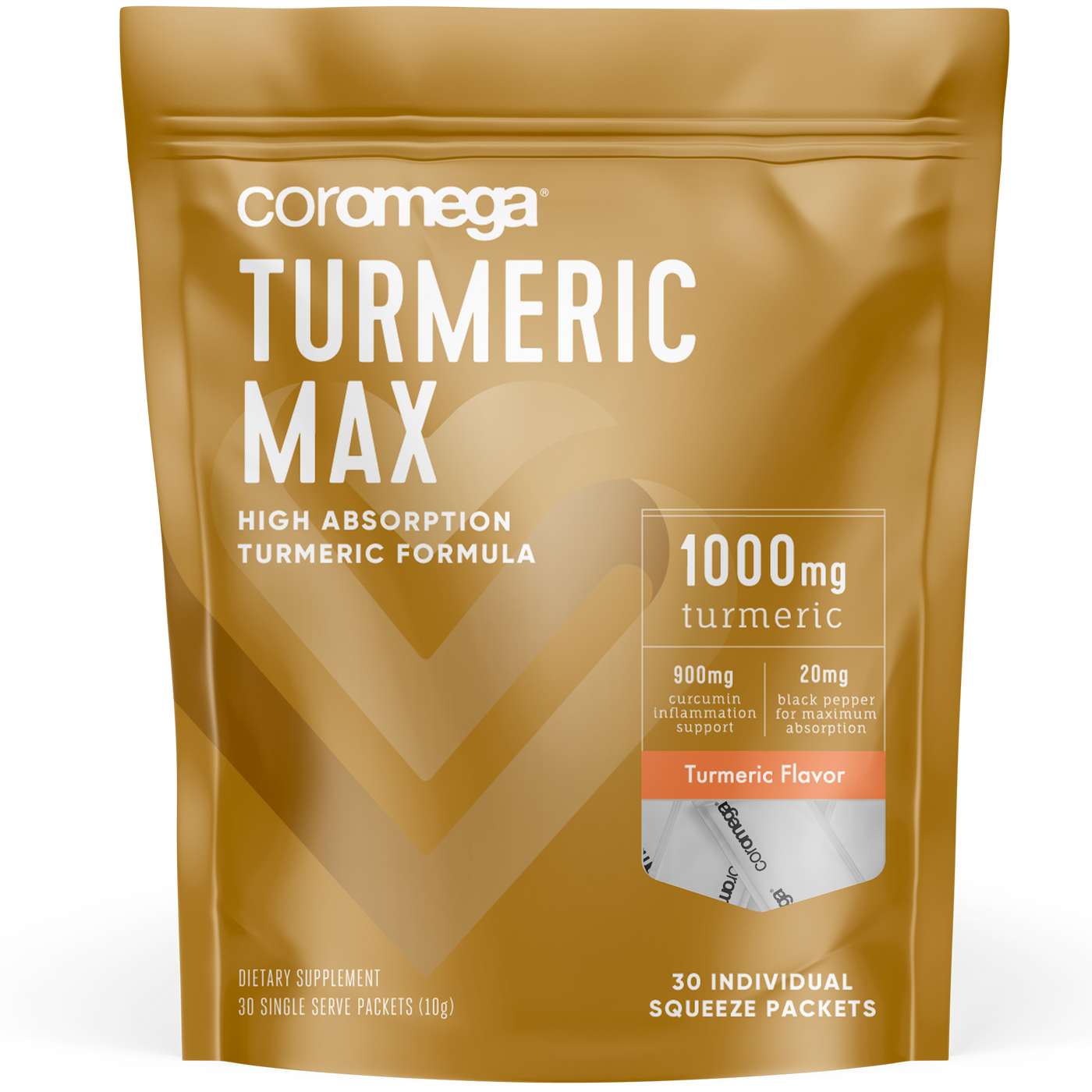 Coromega Turmeric 30 packets Curated Wellness