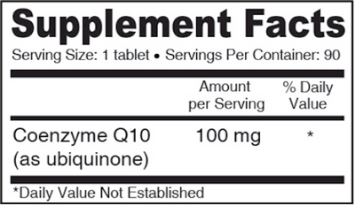 Vegan Coenzyme Q10 100 mg 90 tabs Curated Wellness
