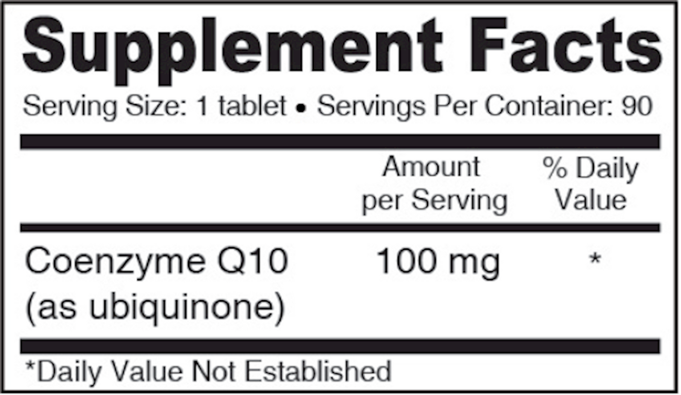 Vegan Coenzyme Q10 100 mg 90 tabs Curated Wellness