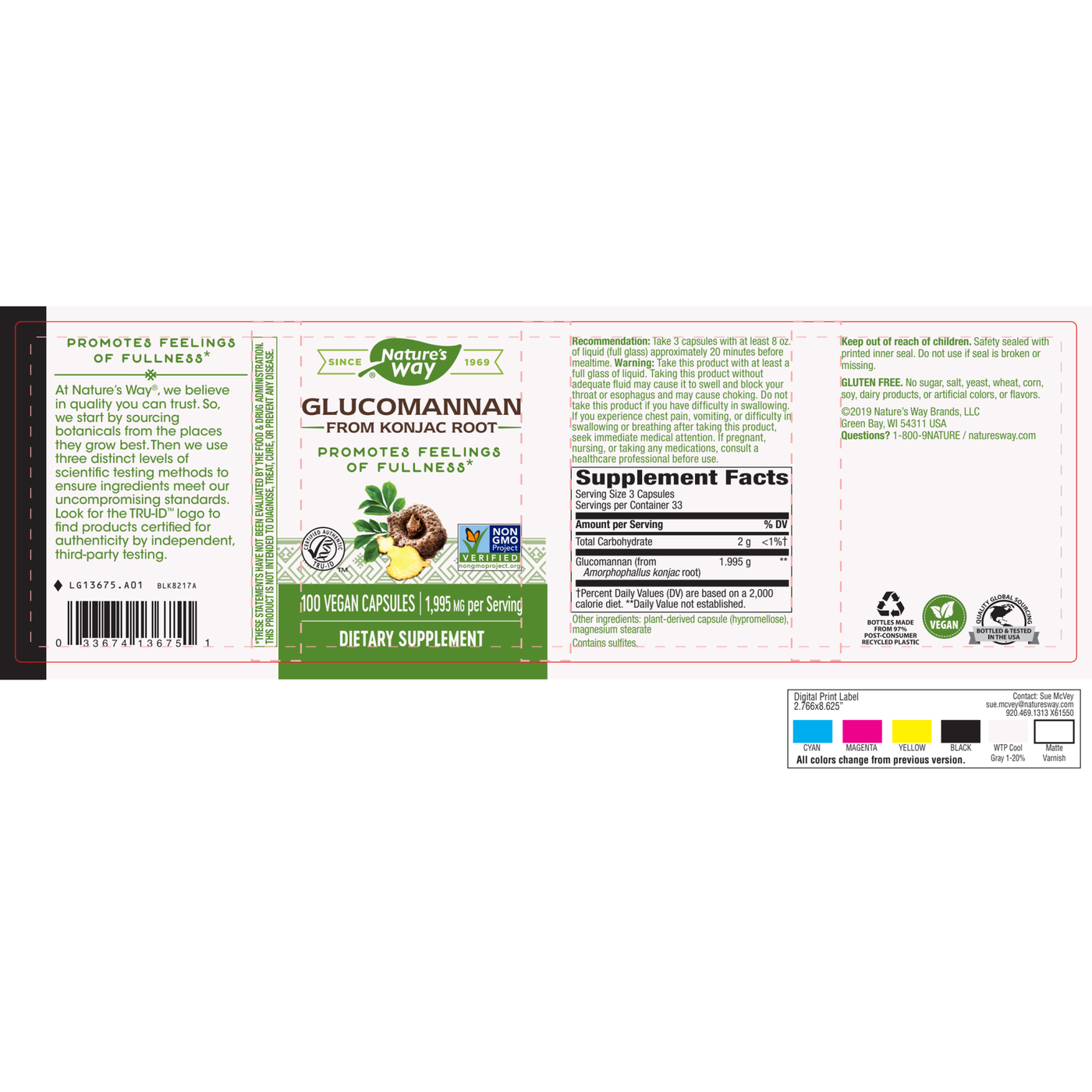 Glucomannan  665 mg Curated Wellness