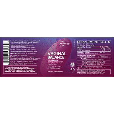 Vaginal Balance 60c Curated Wellness