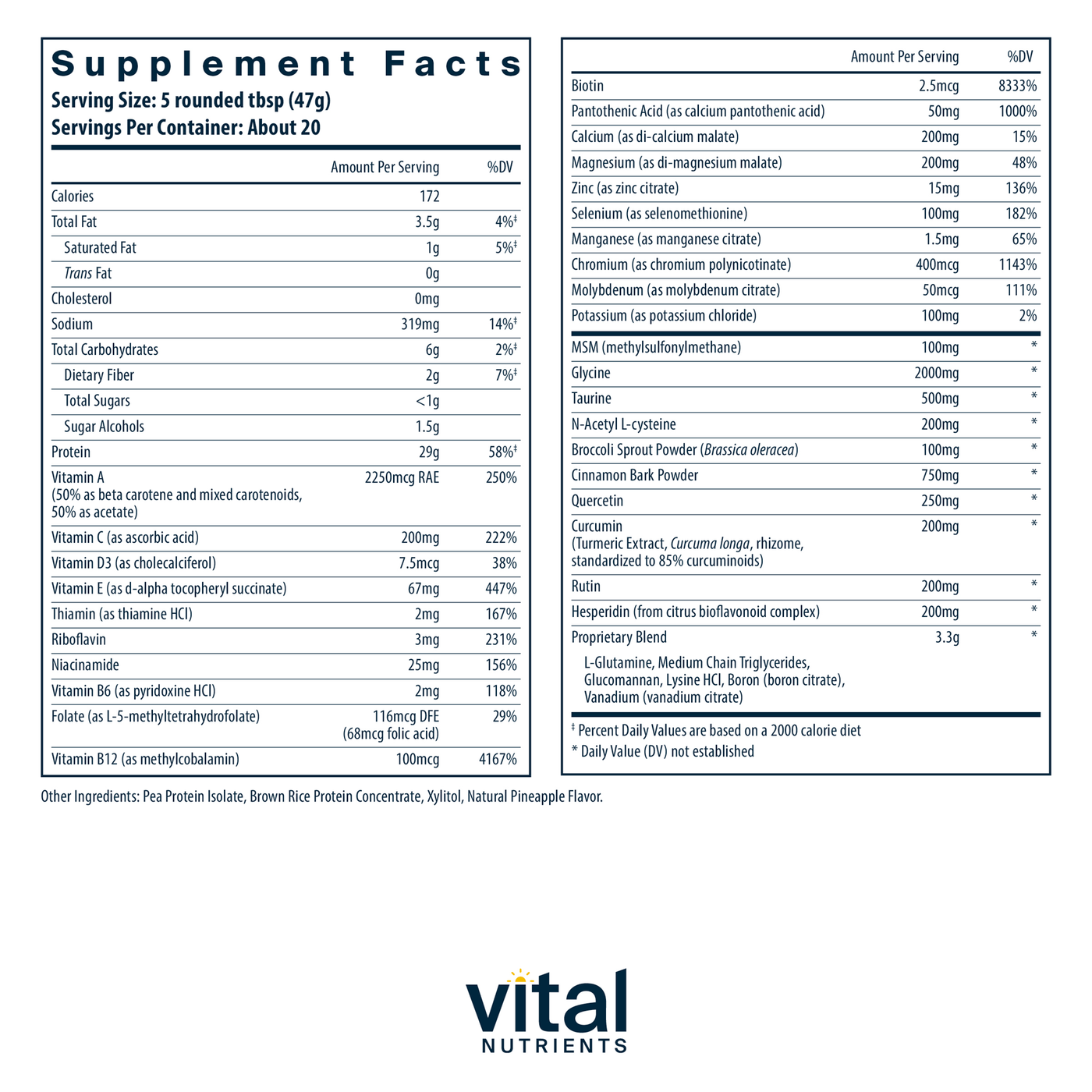 Vital Clear 942 g Curated Wellness