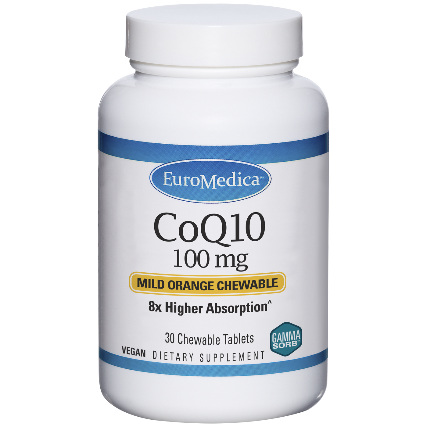 CoQ10 Orange 30 chewable tabs Curated Wellness