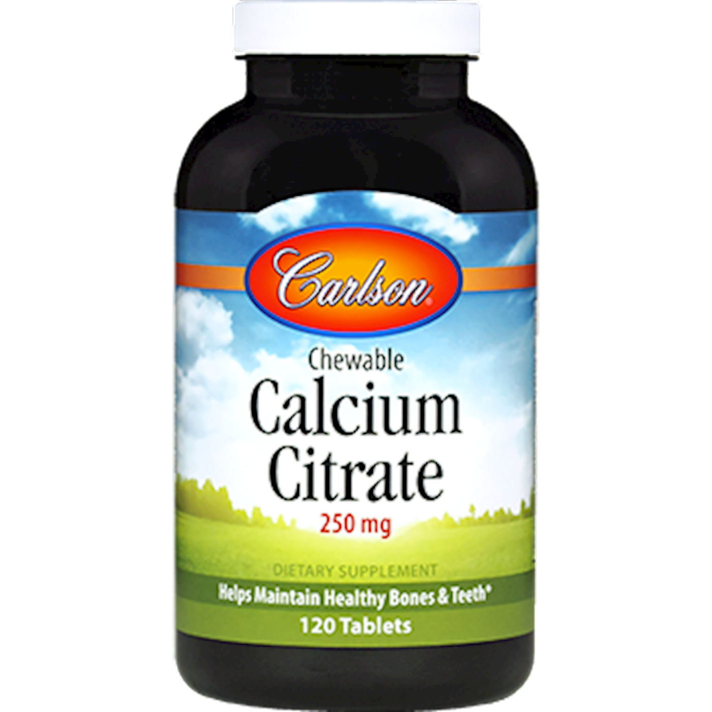 Chewable Calcium Citrate 250 mg 120 tabs Curated Wellness