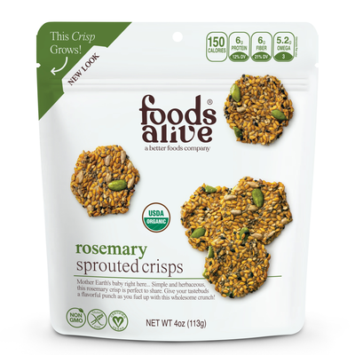 Rosemary Sprouted Crisps  Curated Wellness