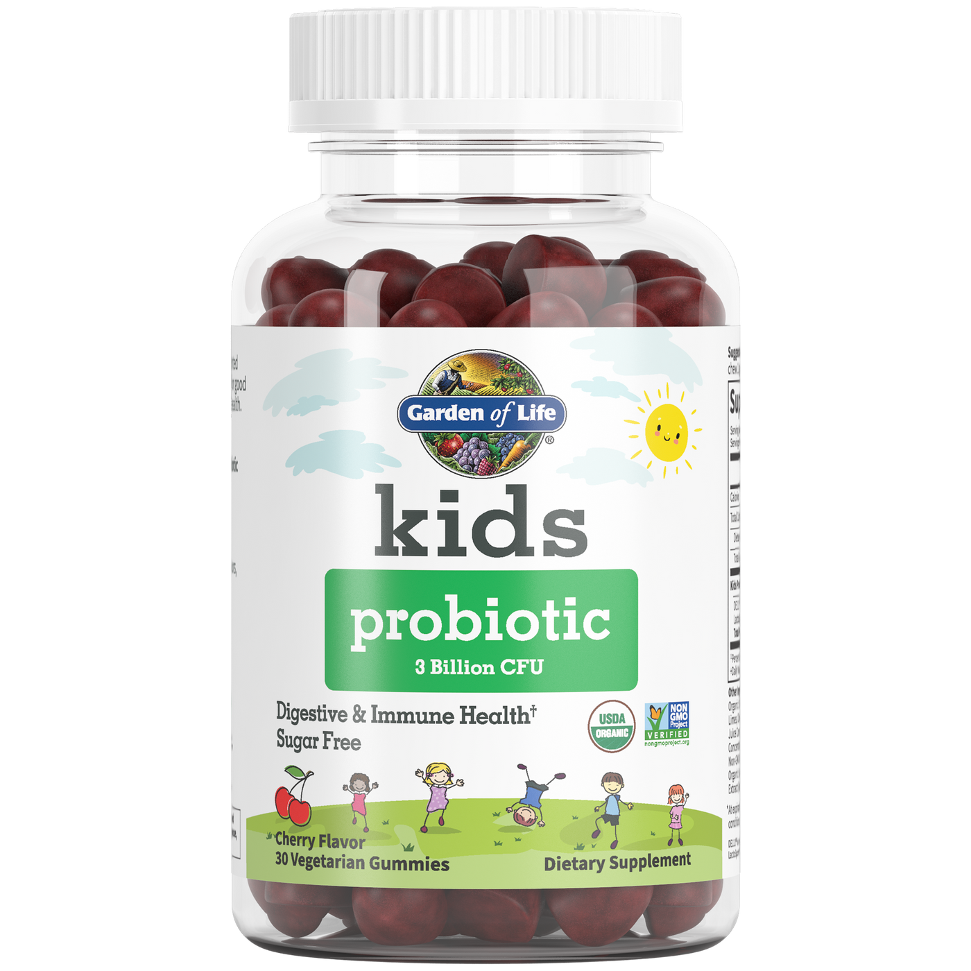 Kids Probiotic 3B Cherry 30 gummies Curated Wellness